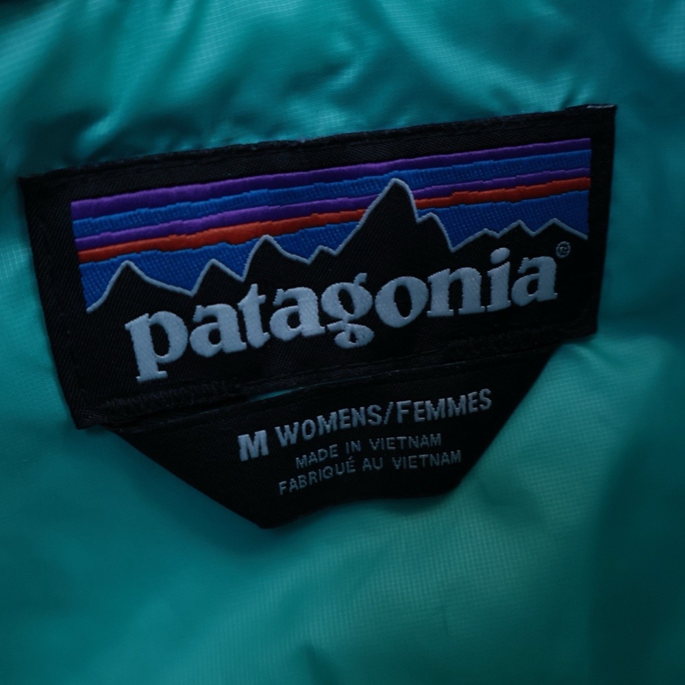 Patagonia Womens Medium Nano Puff Vest Violet Blue Full Zip Up Quilted Jacket - Picture 3 of 9